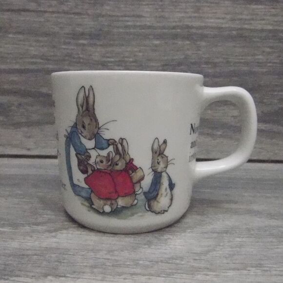Peter Rabbit Wedgwood Of Etruria & Barlaston Beatrix Potter Plate, Bowl and Cup - Picture 15 of 16